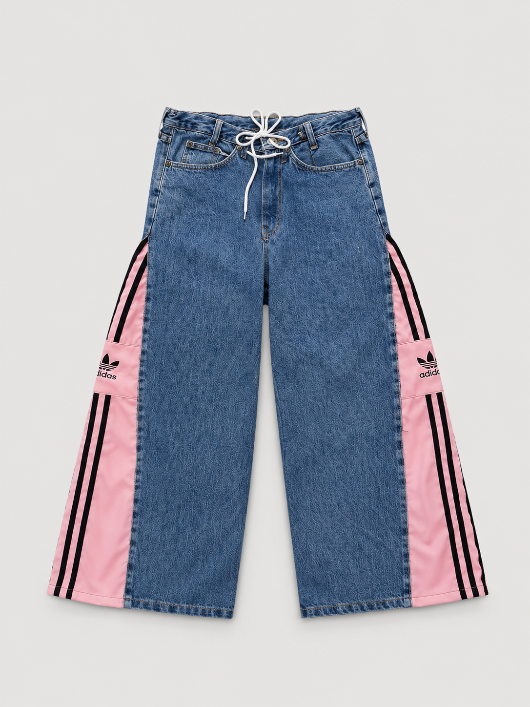 Jeans tuta Adidas rosa