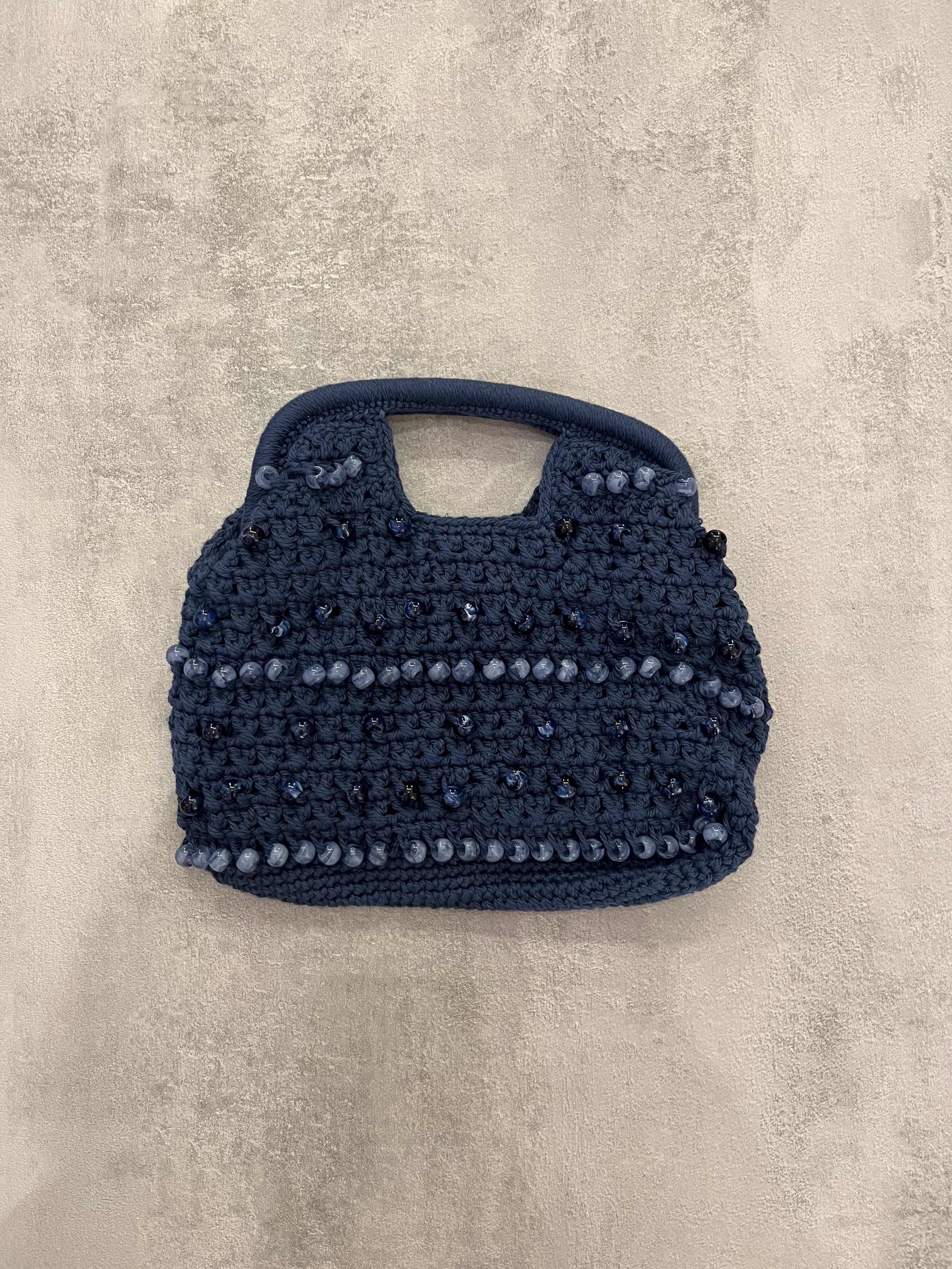 Borsa uncinetto con perline