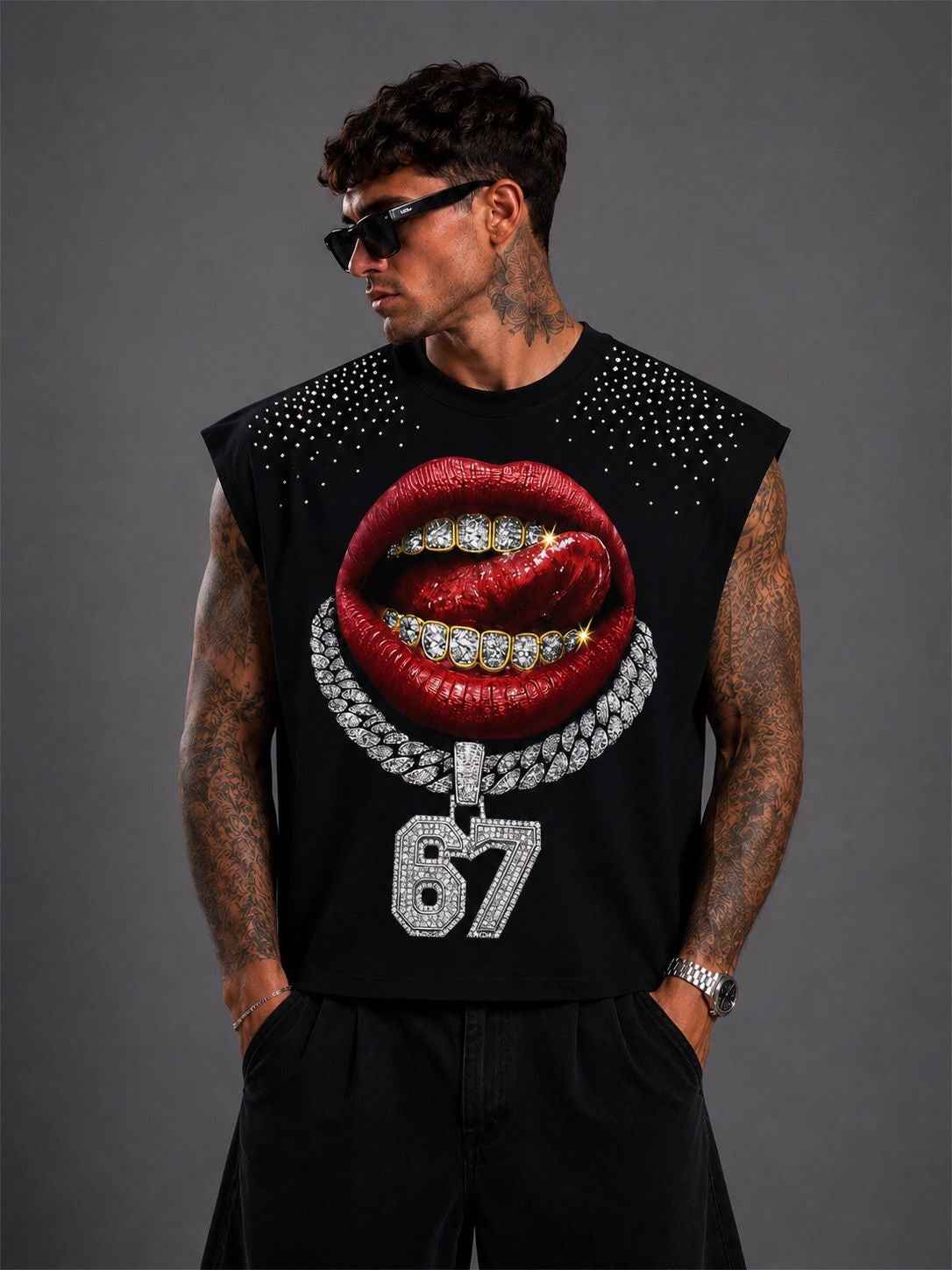 Tank Top Graphic “67” Streetwear