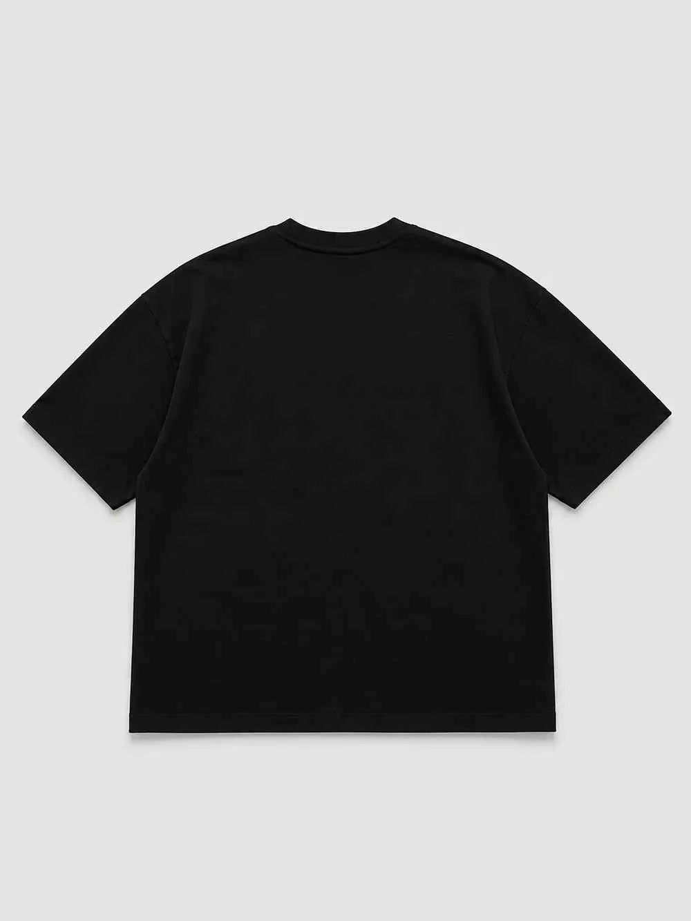 T-shirt boxy fit lips gold