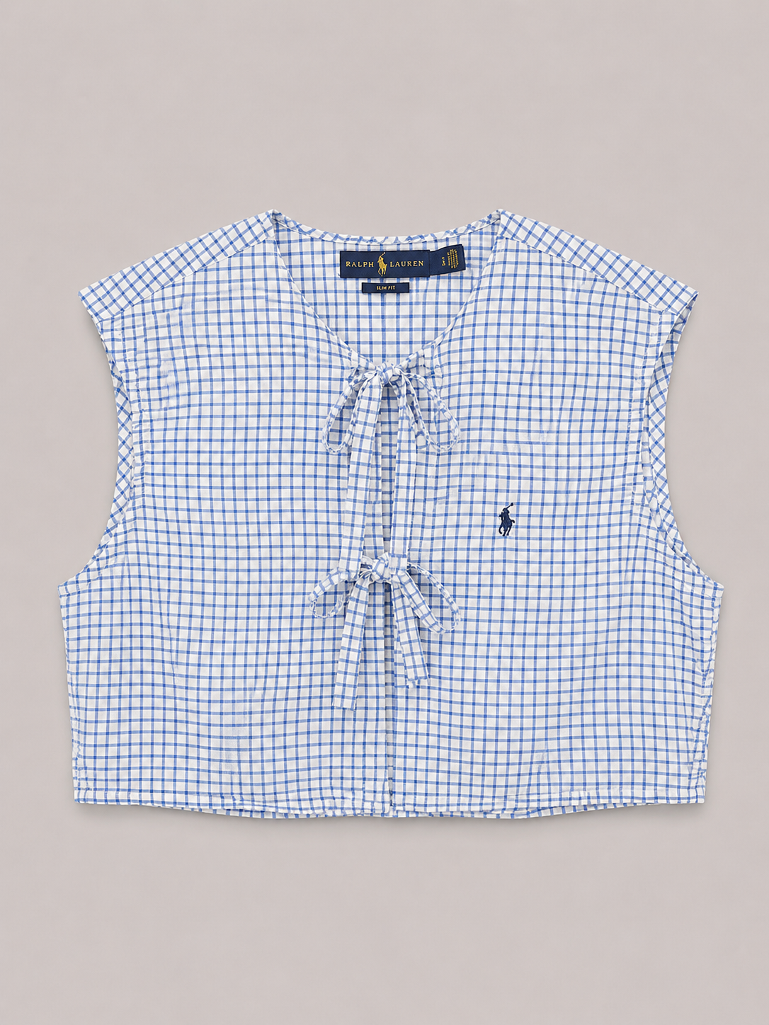 Camicia Ralph Lauren upcycling a quadri