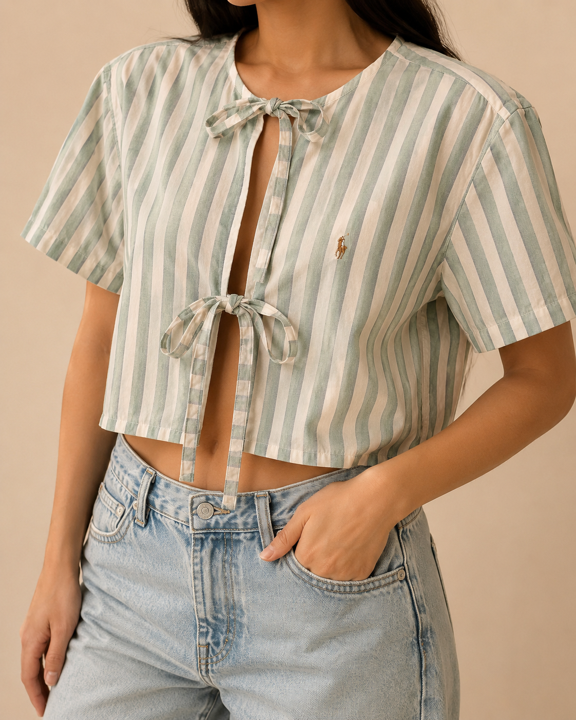 Camicia Ralph Lauren con fiocco