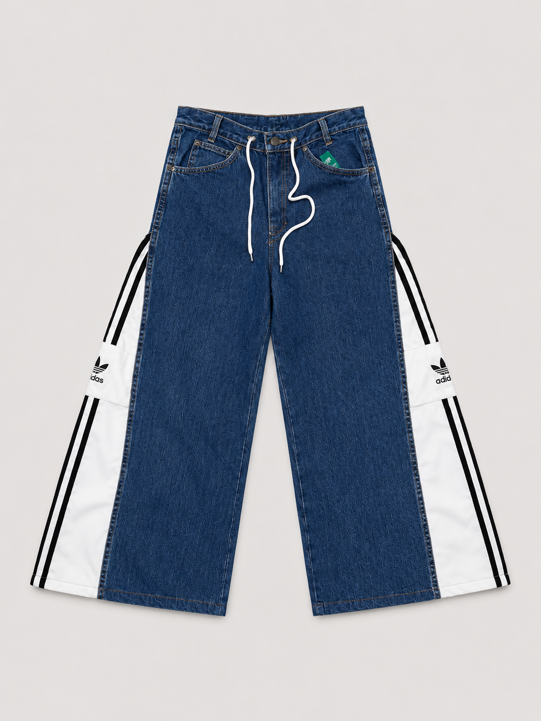 Jeans tuta Adidas bianco