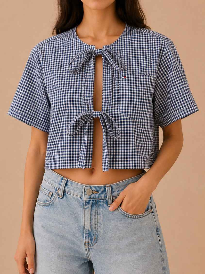Camicia Tommy Hilfiger con fiocco
