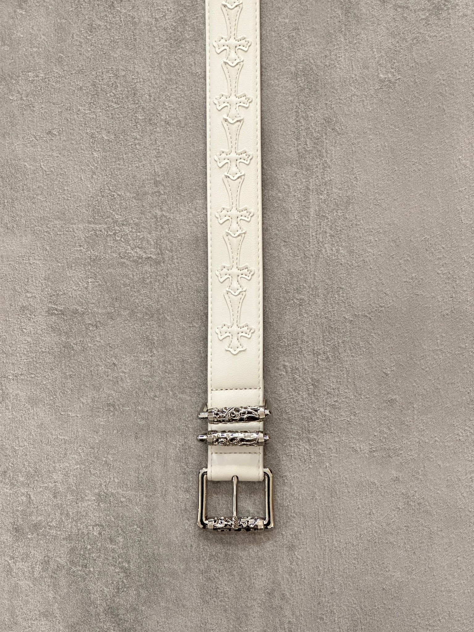 Cintura bianca con croci ch | Sporty Vintage Torino