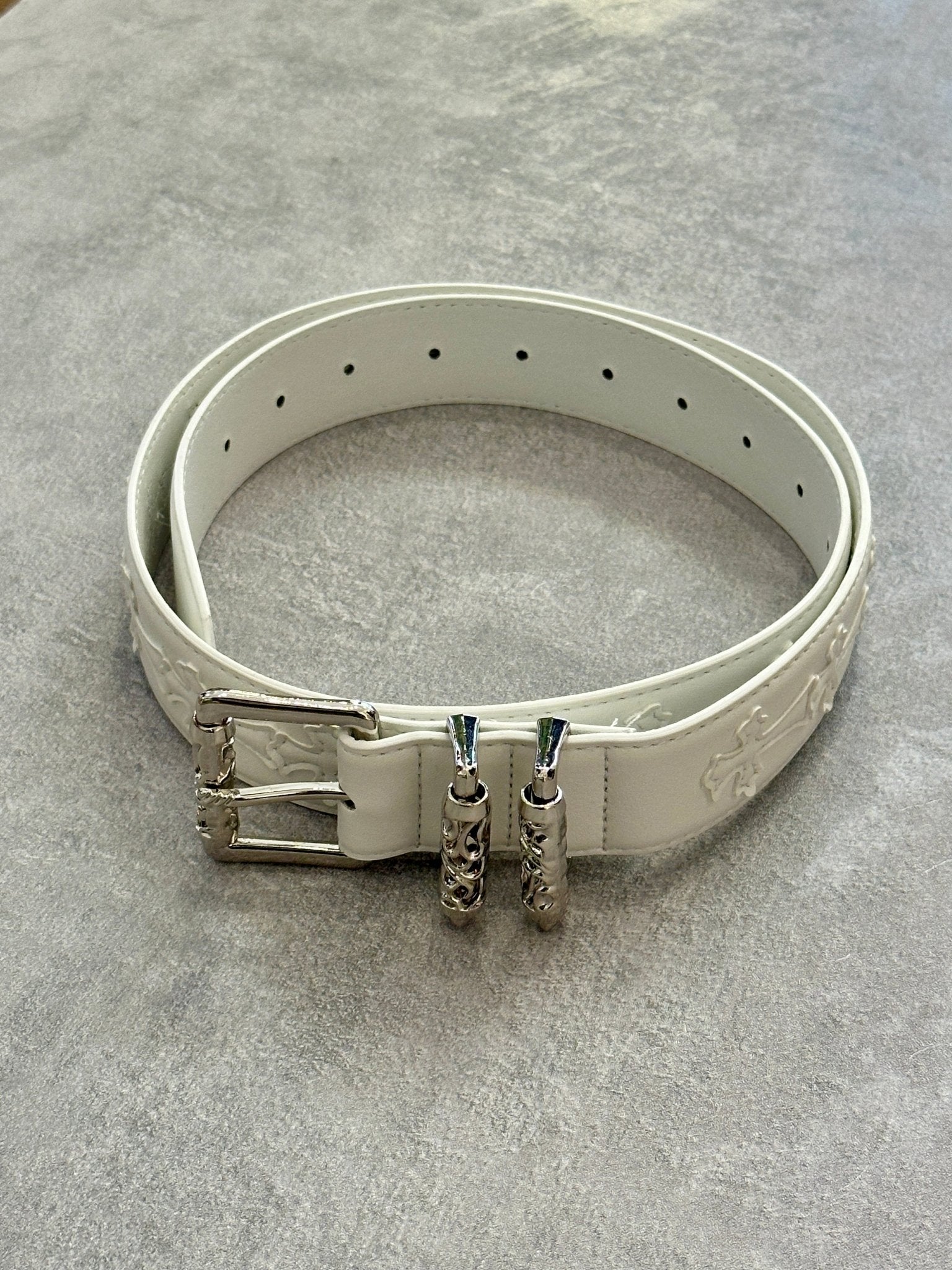 Cintura bianca con croci ch | Sporty Vintage Torino