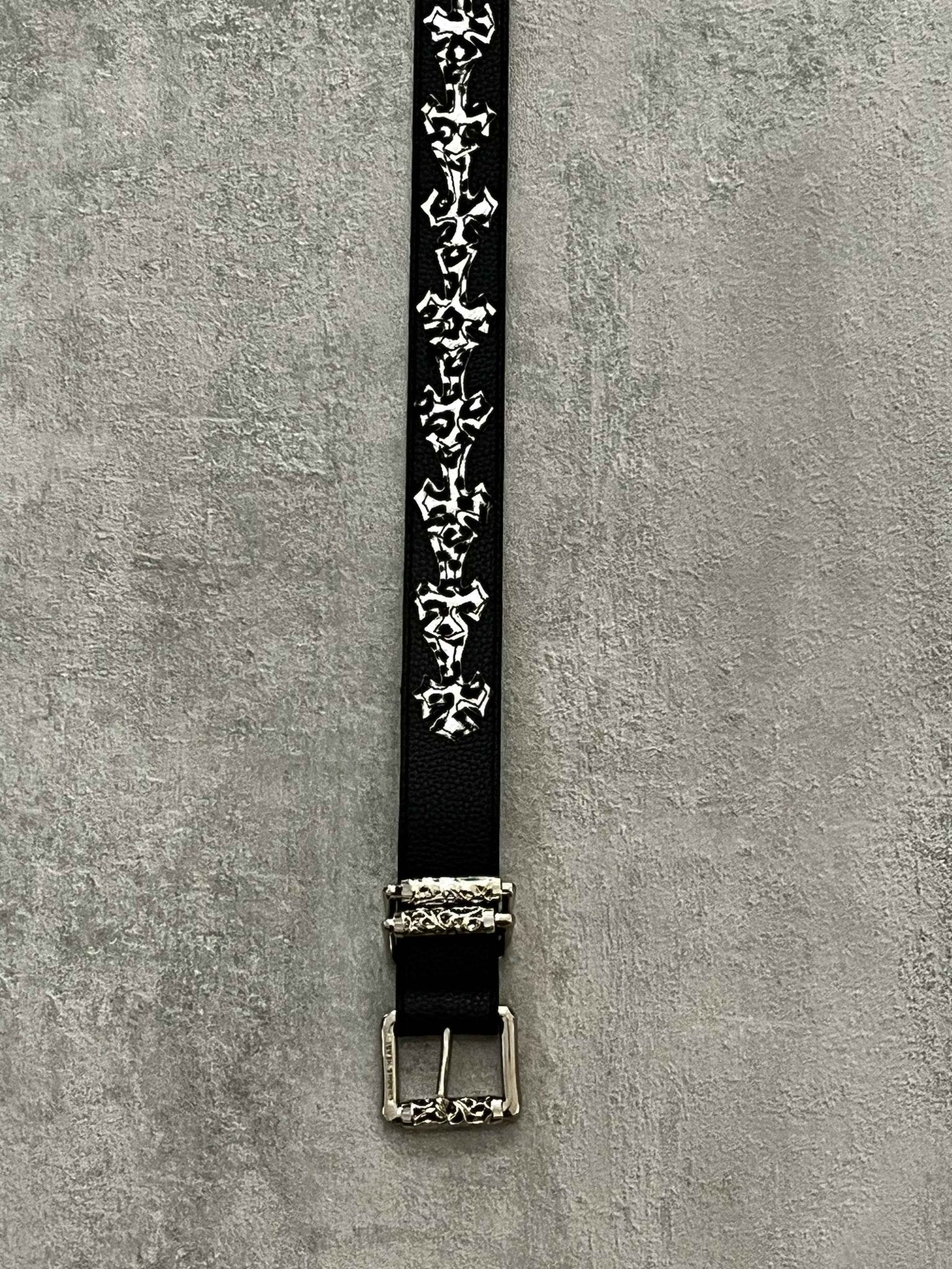 Cintura nera croci zebrate | Sporty Vintage Torino
