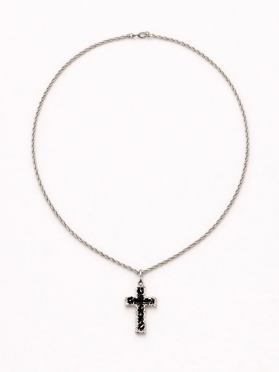 Collana croce nera | Sporty Vintage Torino