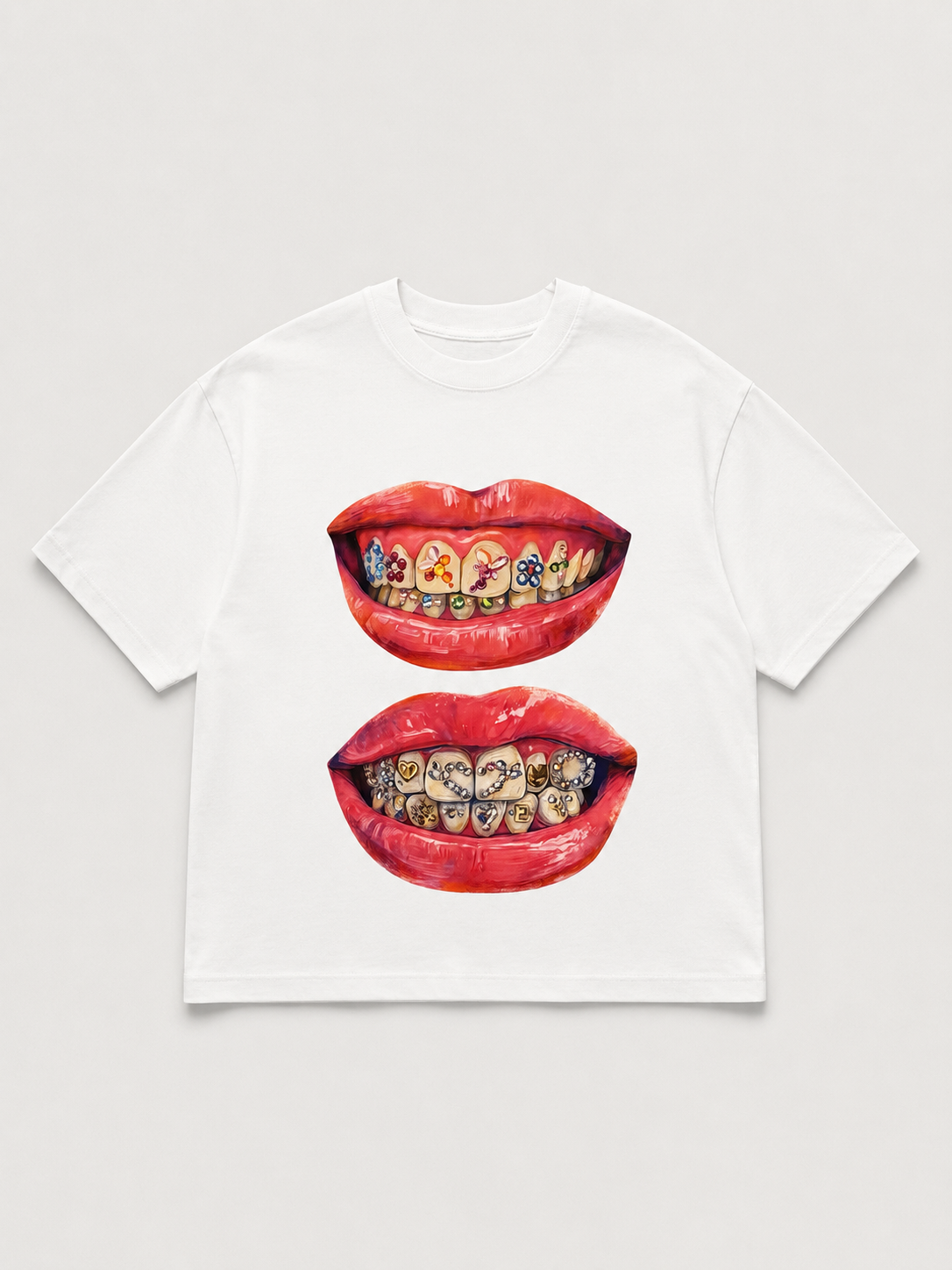 T-shirt Boxy Fit Graphic Lips