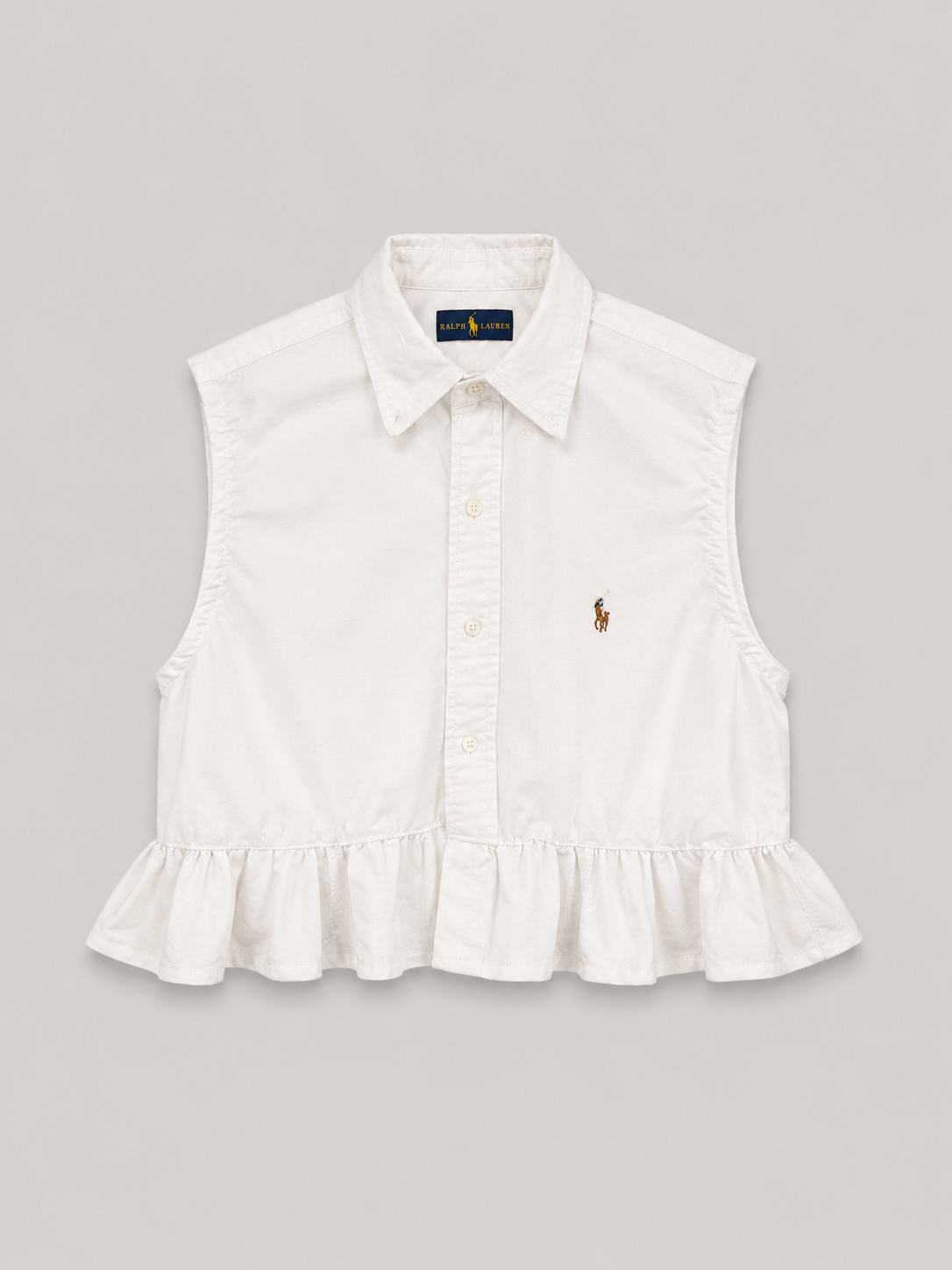 Camicia upcycling Ralph Lauren Bianca