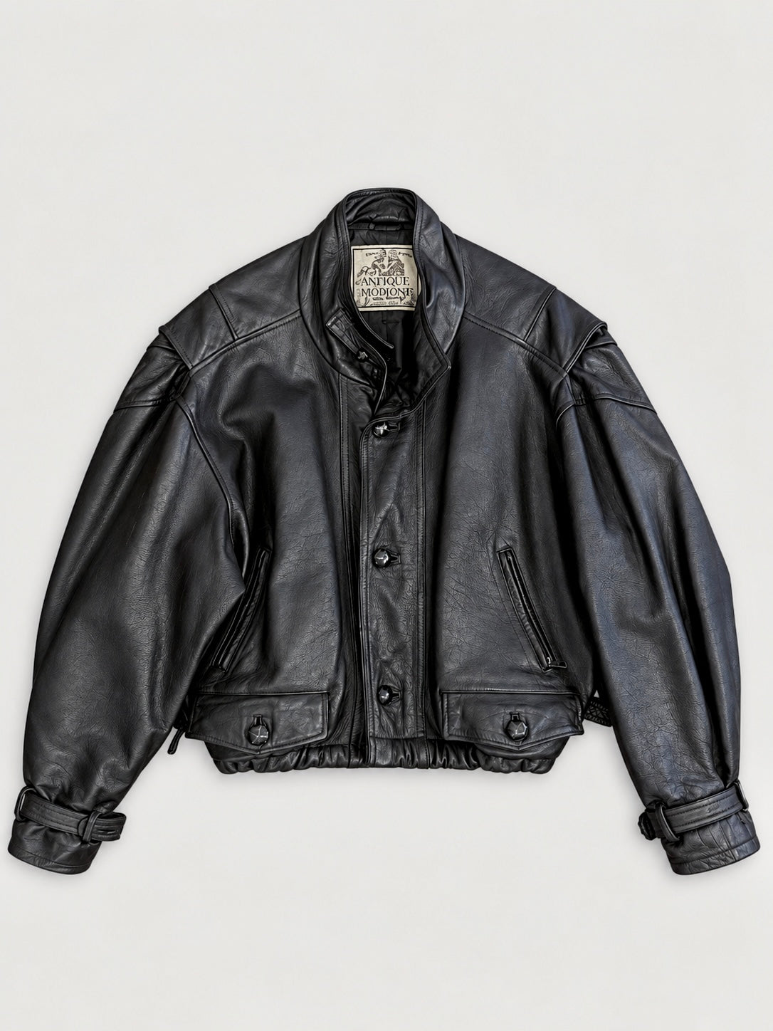 Vintage leather jacket cropped