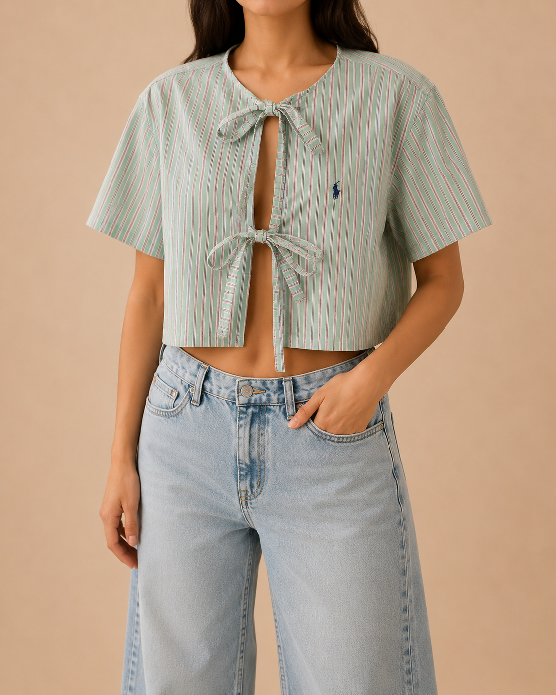 Camicia Ralph Lauren con fiocco