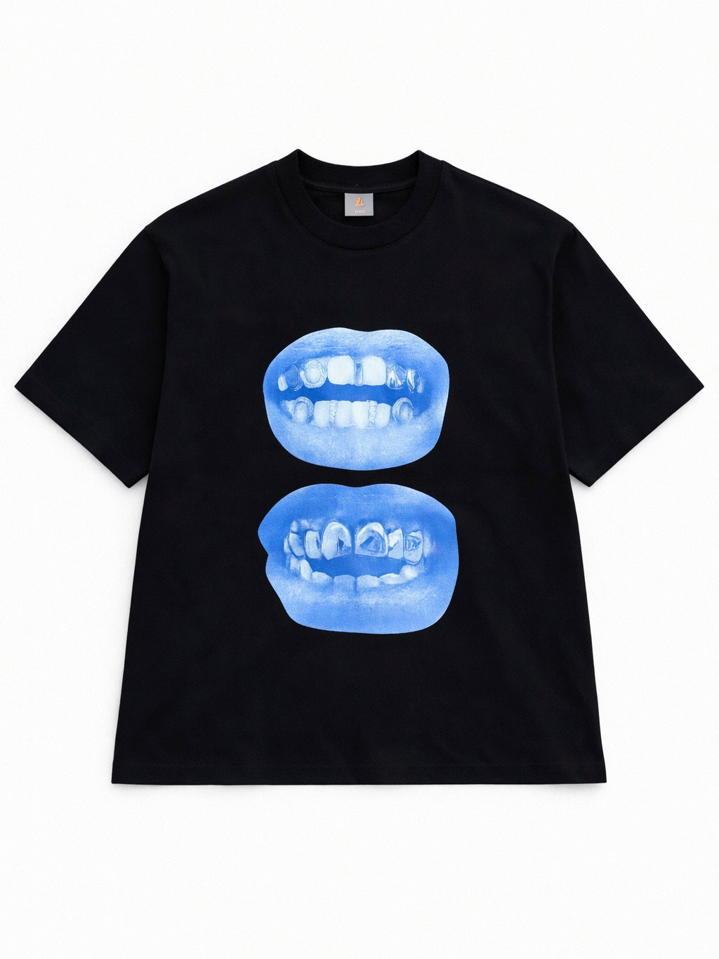 T-shirt lips blue