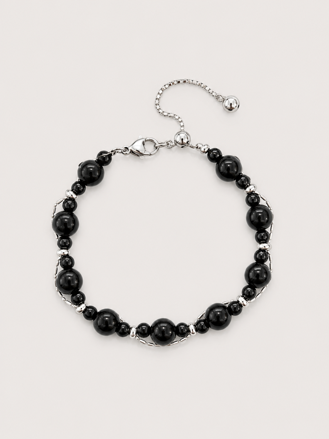 Bracciale midnight silver