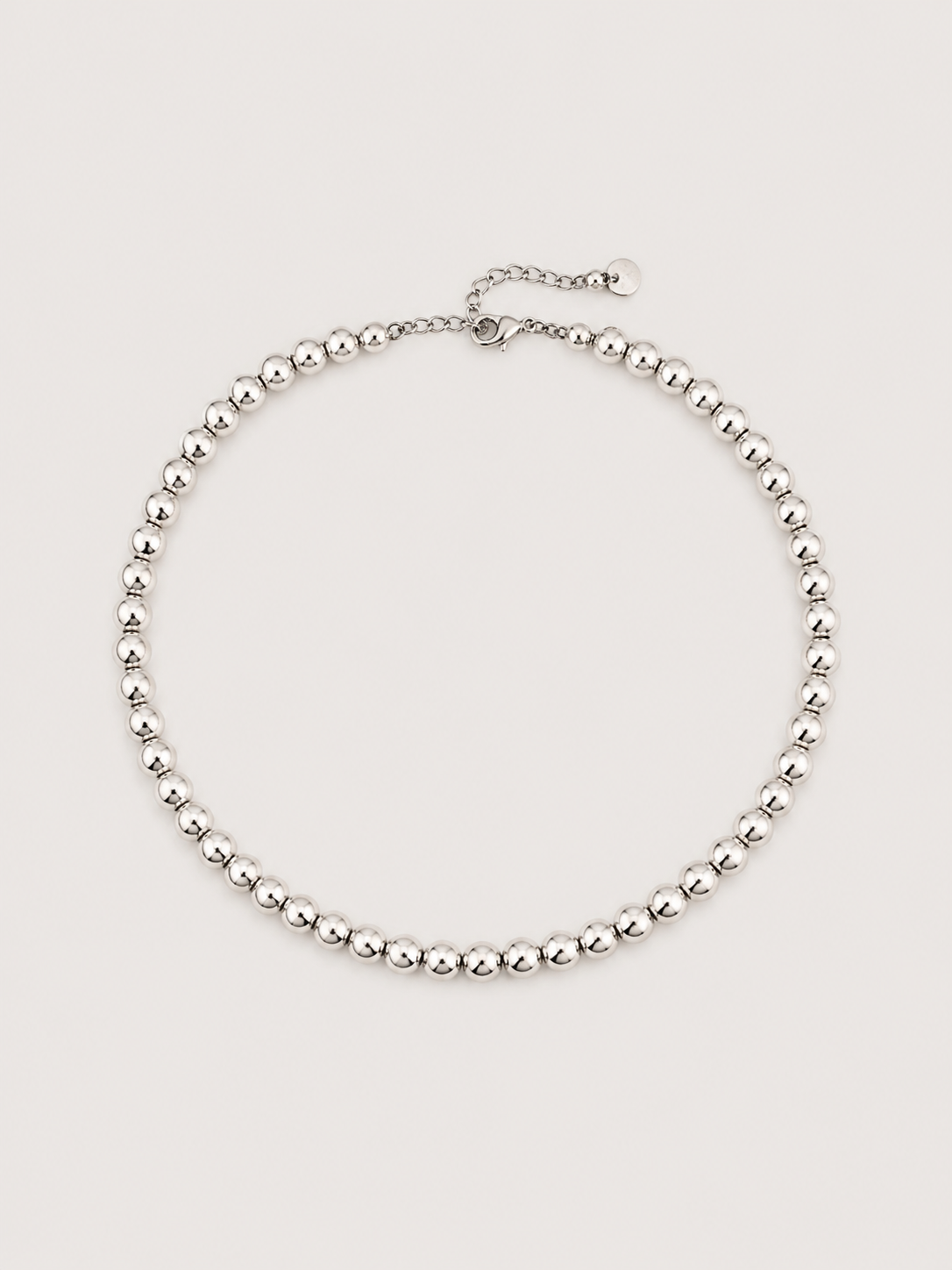 Collana con sfere in acciaio