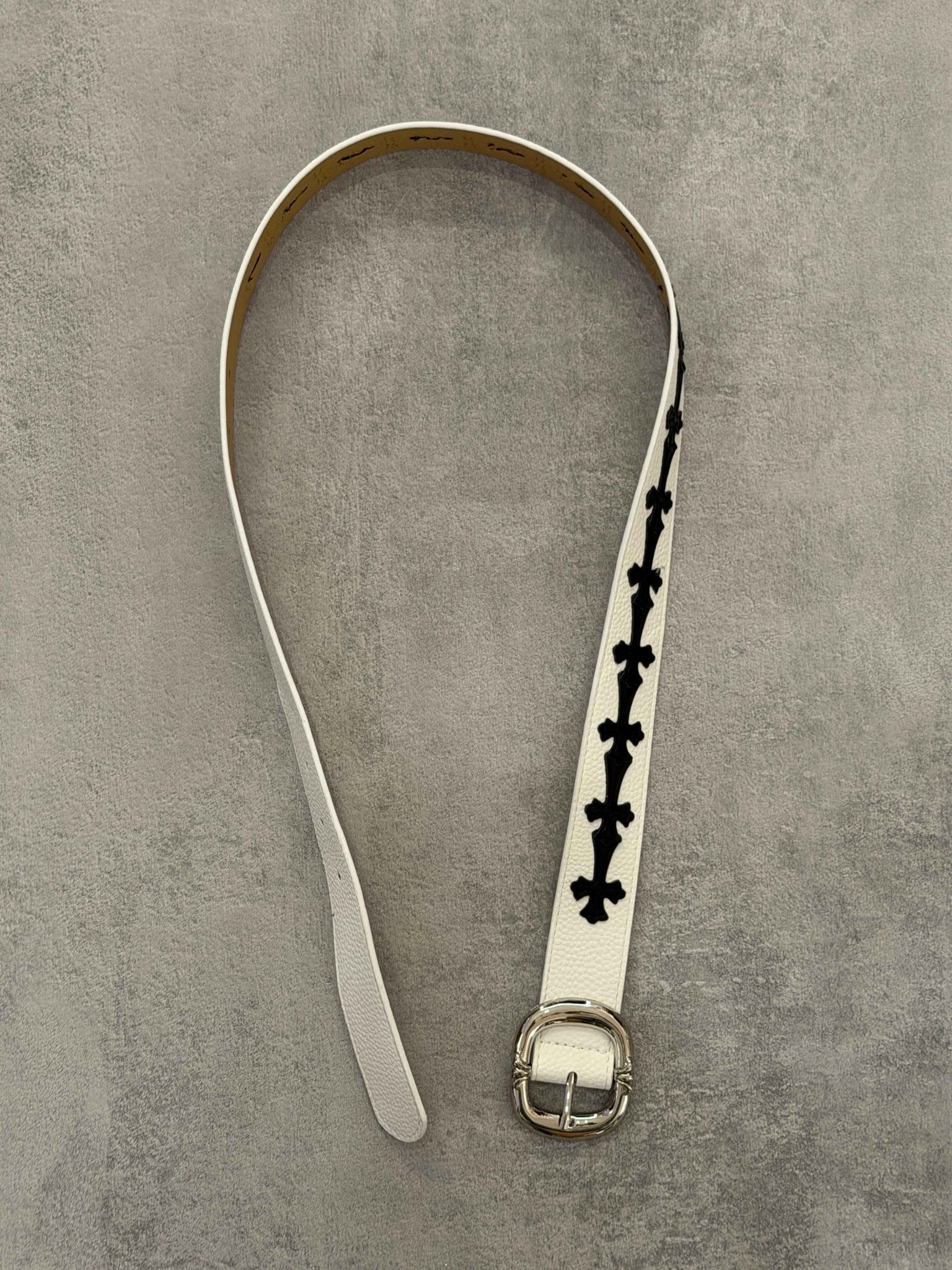 Cintura bianca croci nere | Sporty Vintage Torino