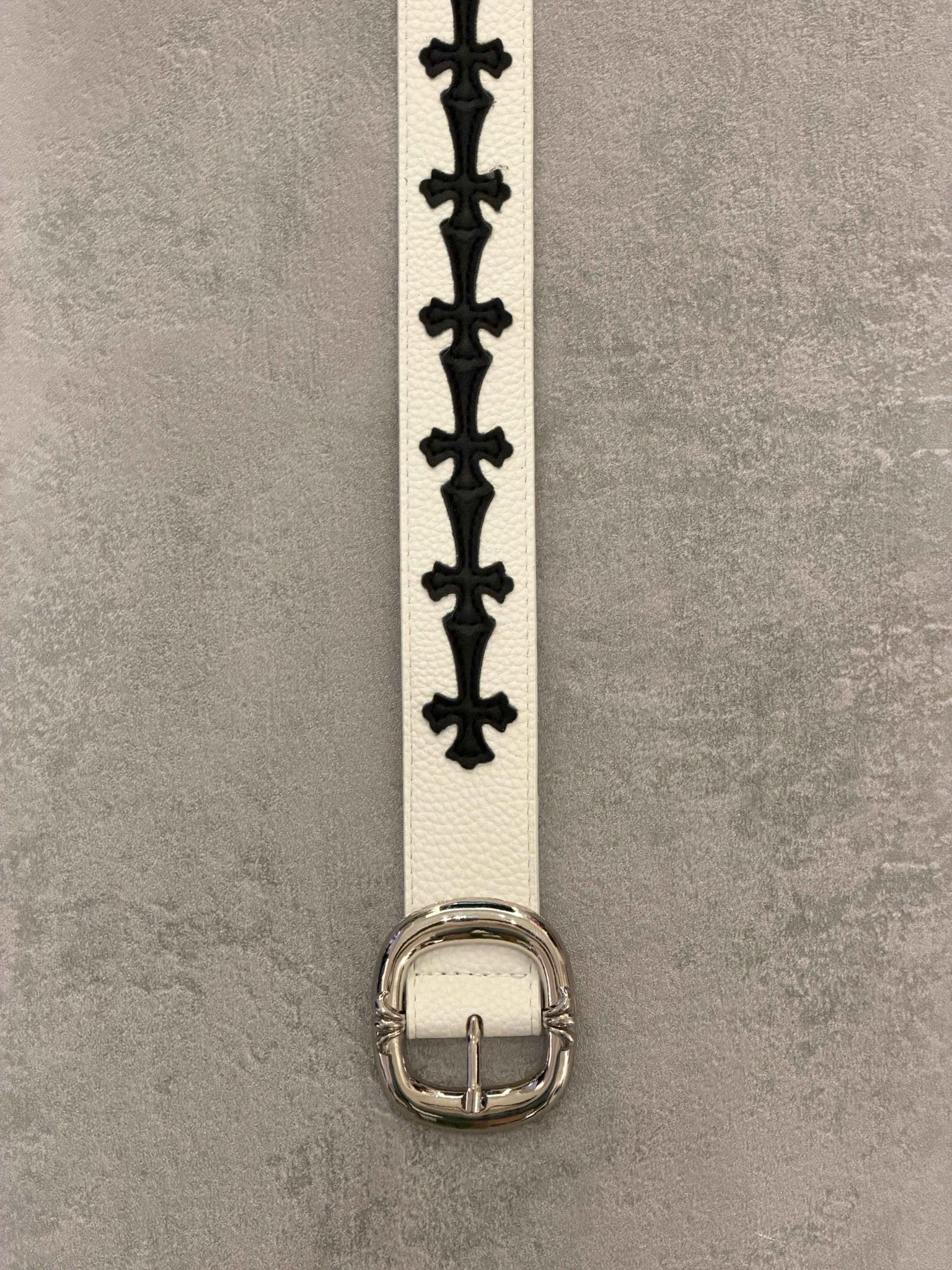 Cintura bianca croci nere | Sporty Vintage Torino