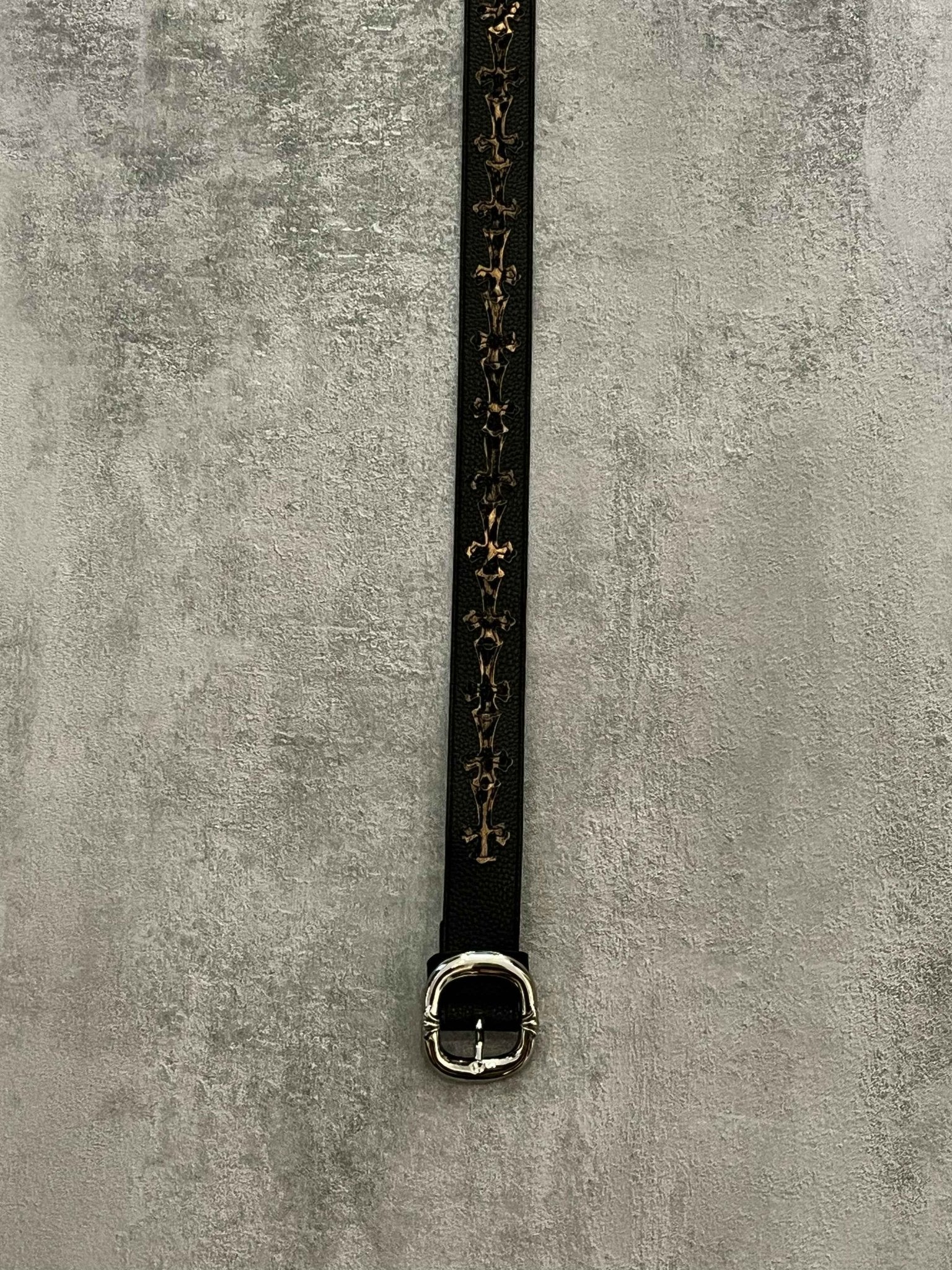 Cintura nera croci animalier | Sporty Vintage Torino