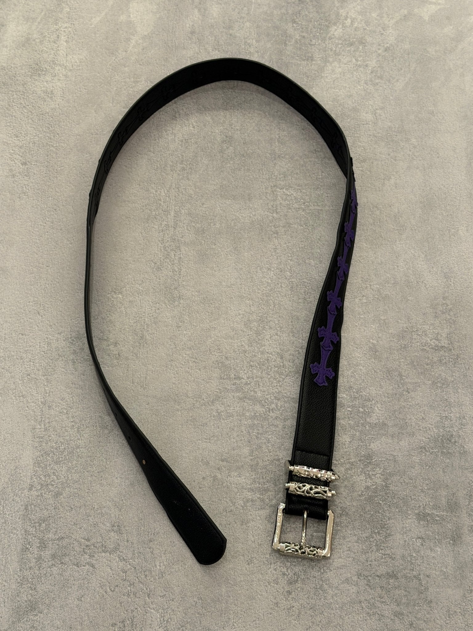 Cintura nera croci viola | Sporty Vintage Torino