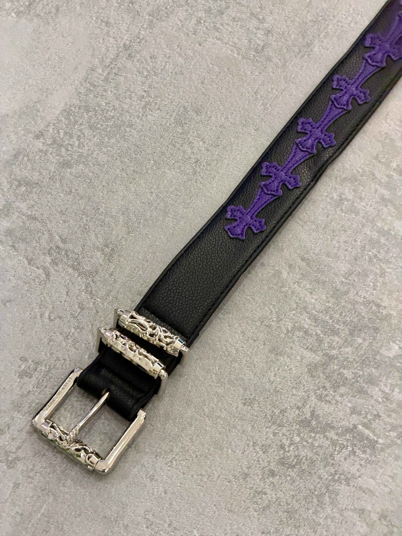 Cintura nera croci viola | Sporty Vintage Torino