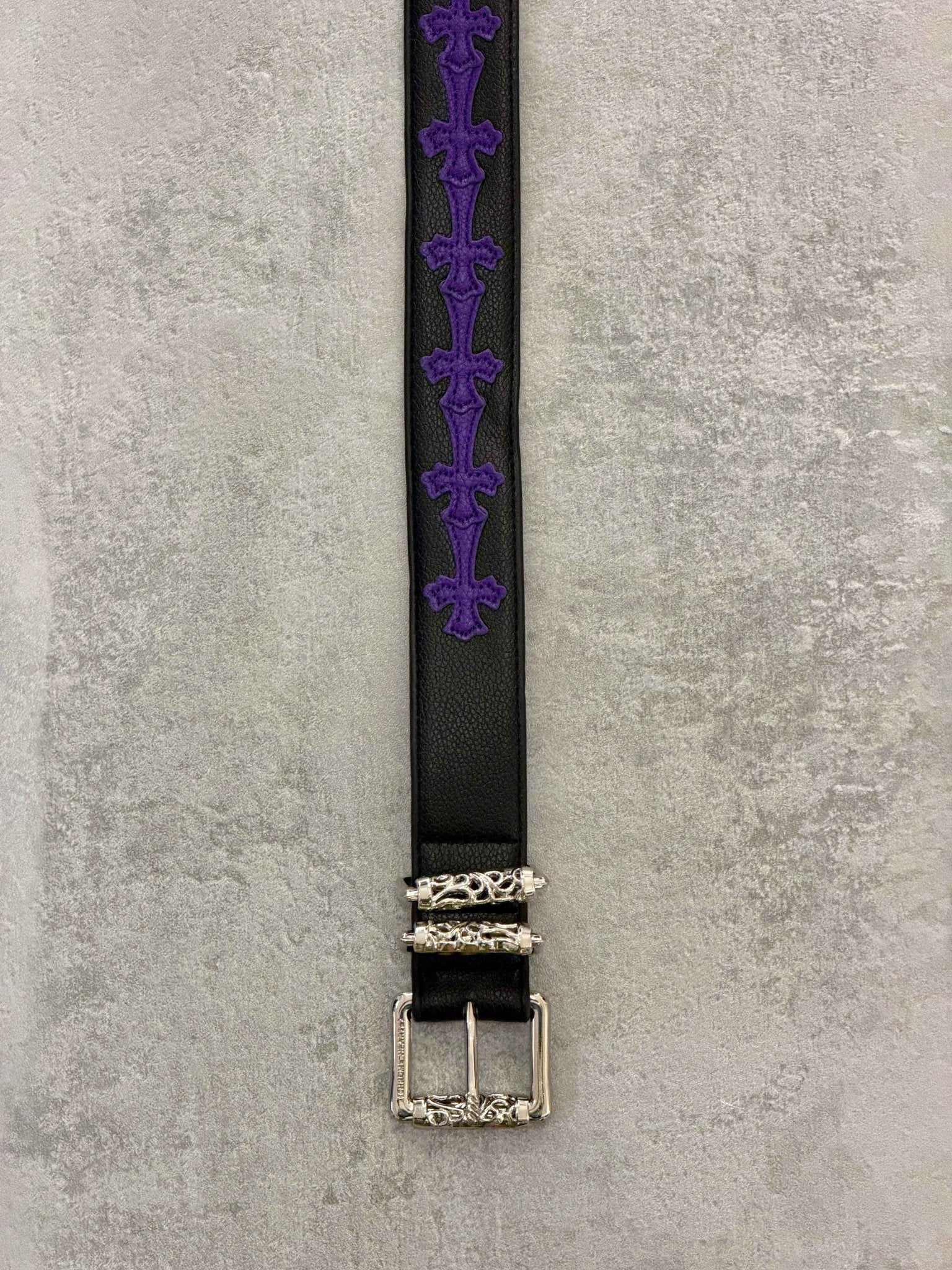 Cintura nera croci viola | Sporty Vintage Torino