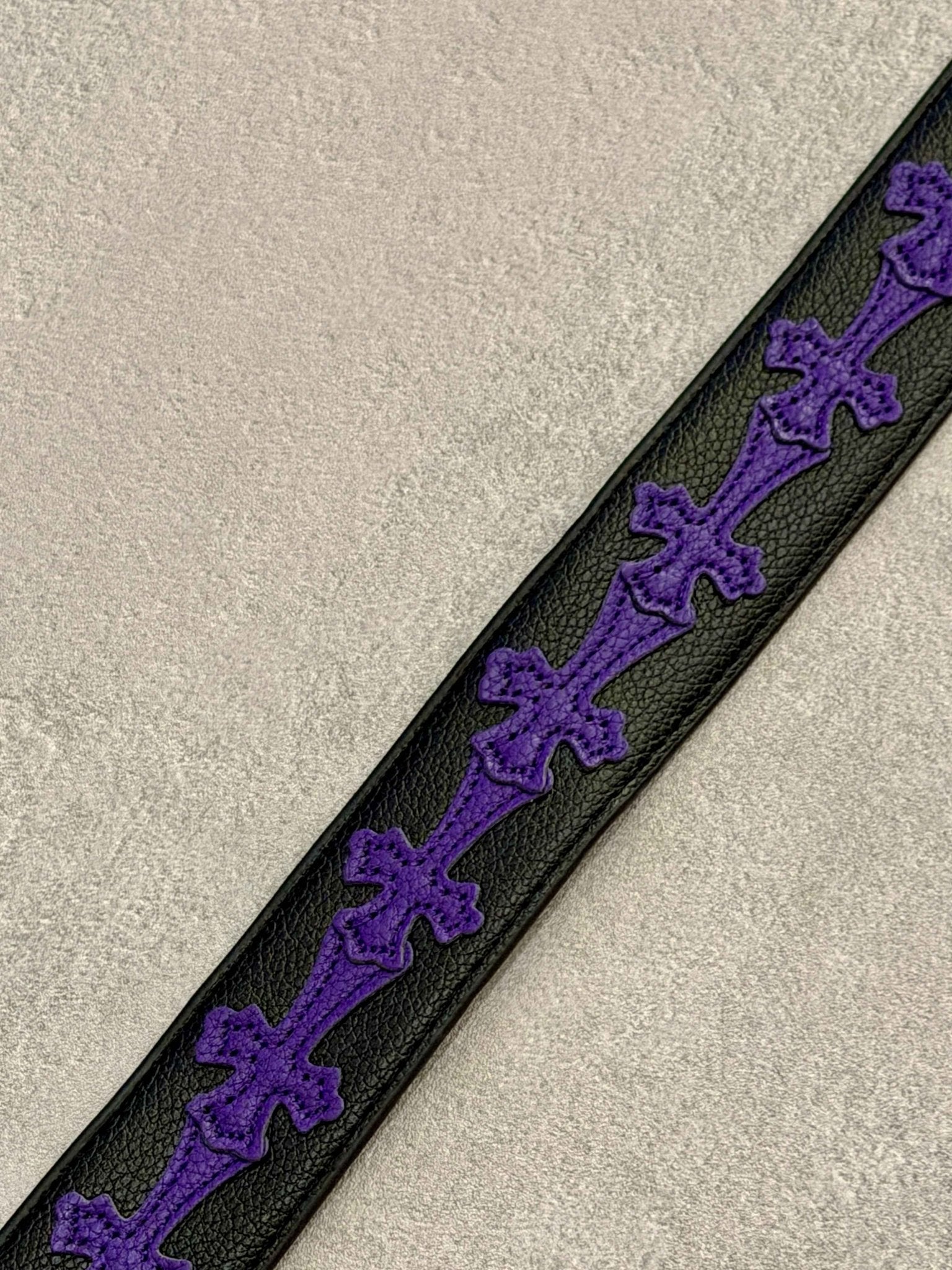 Cintura nera croci viola | Sporty Vintage Torino