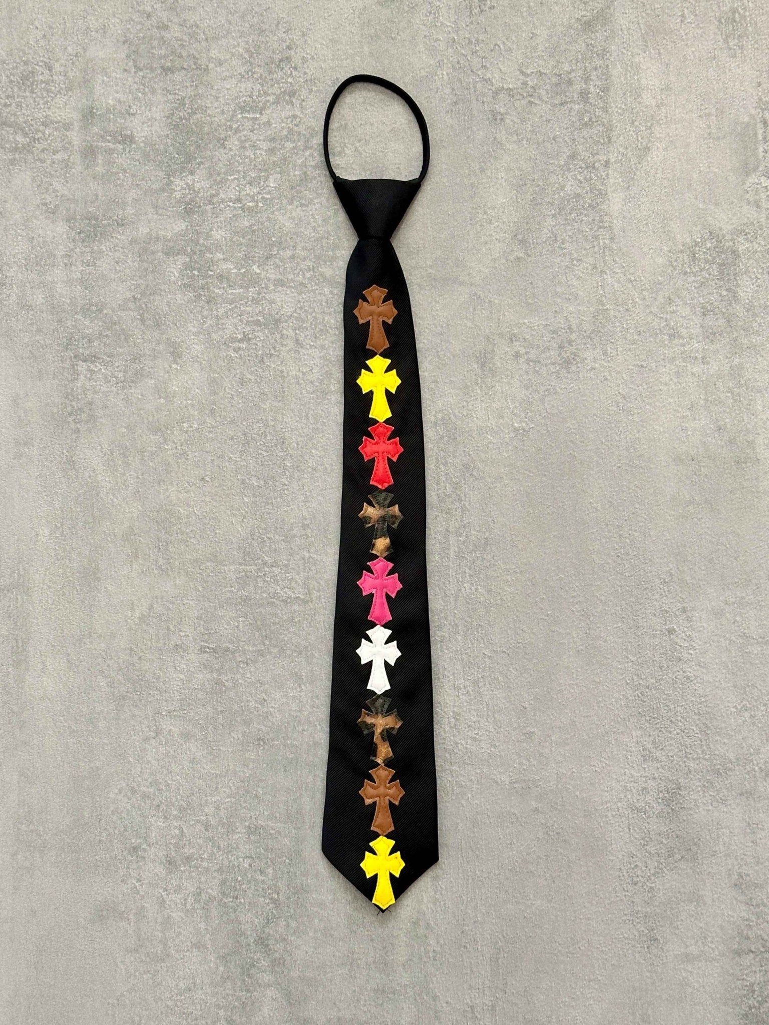 Cravatta con croci multicolor | Sporty Vintage Torino