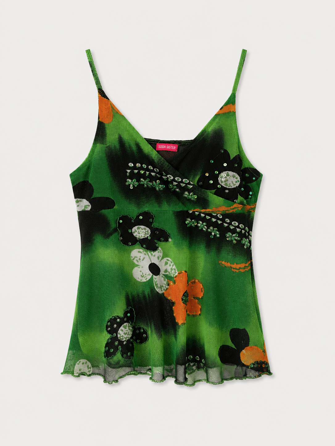 Top verde Y2K | Sporty Vintage Torino